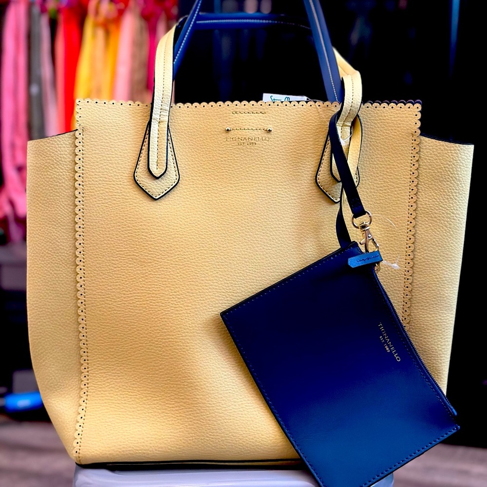 Tignanello Yellow Tote